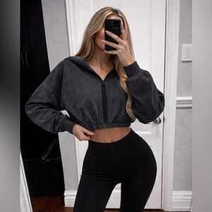 Cropped reebok sweater